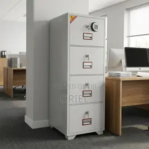 Office Safe : 255KG Electronic Lock Diplomat Safe With 4 Drawers