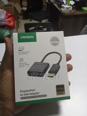 Ugreen DisplayPort to VGA Adapter (Model DP109 / Part No. 20415).