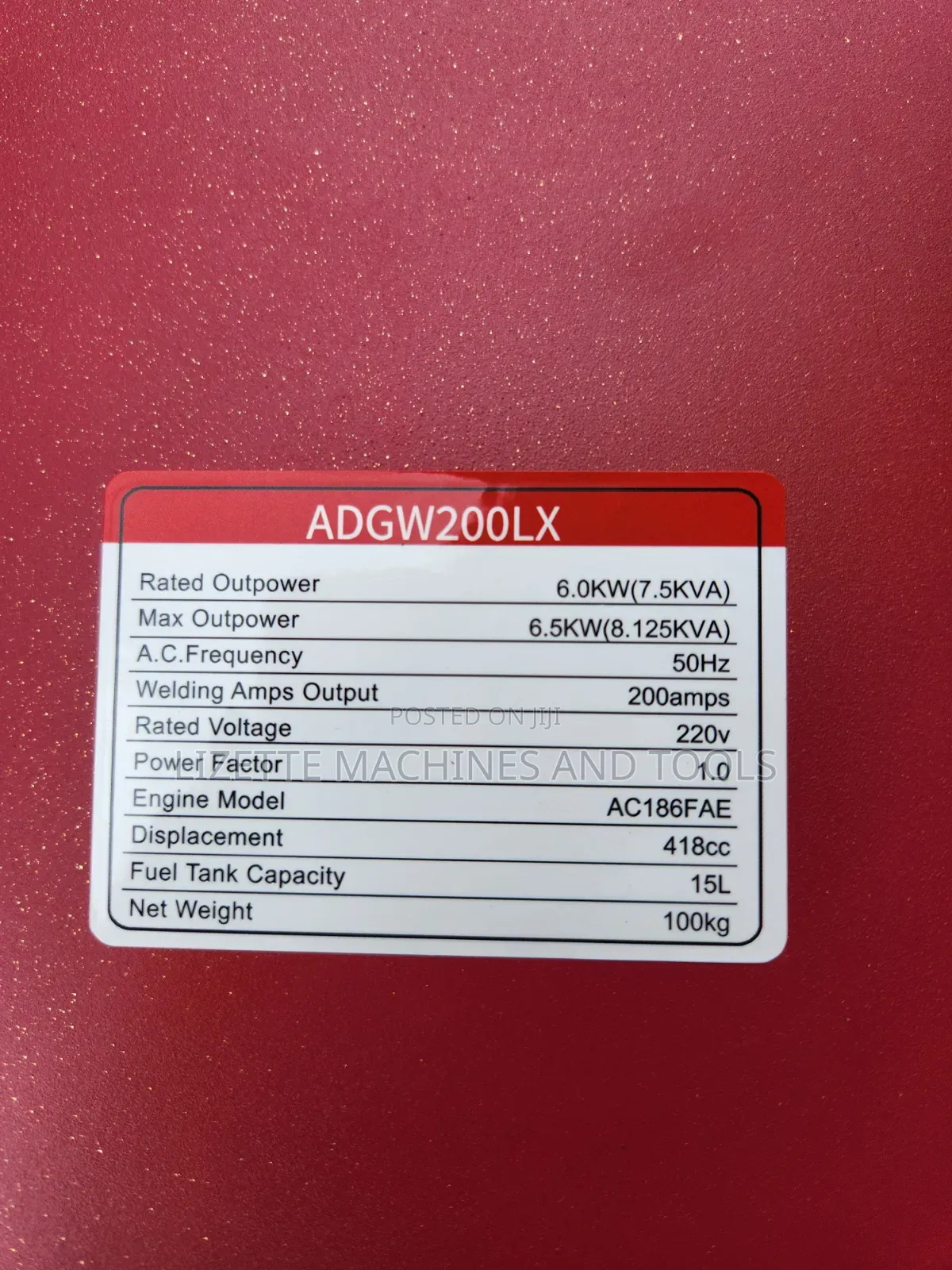 Aico Japan 8kva Single-Phase Diesel Welding Generator