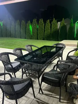Rattan Set; 6 Seater Synthetic Rattan Outdoor Furniture Set