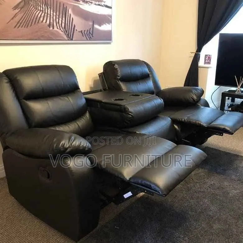 Sofa Set; 3+2+1 Leather Reclining Sofa Set for Home