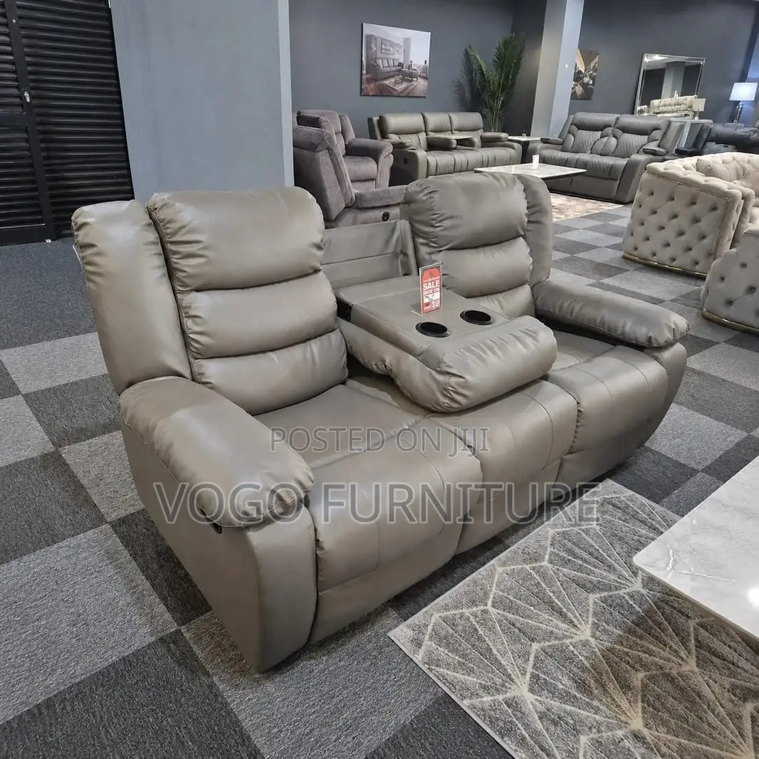 Sofa Set; 3+2+1 Leather Reclining Sofa Set for Home