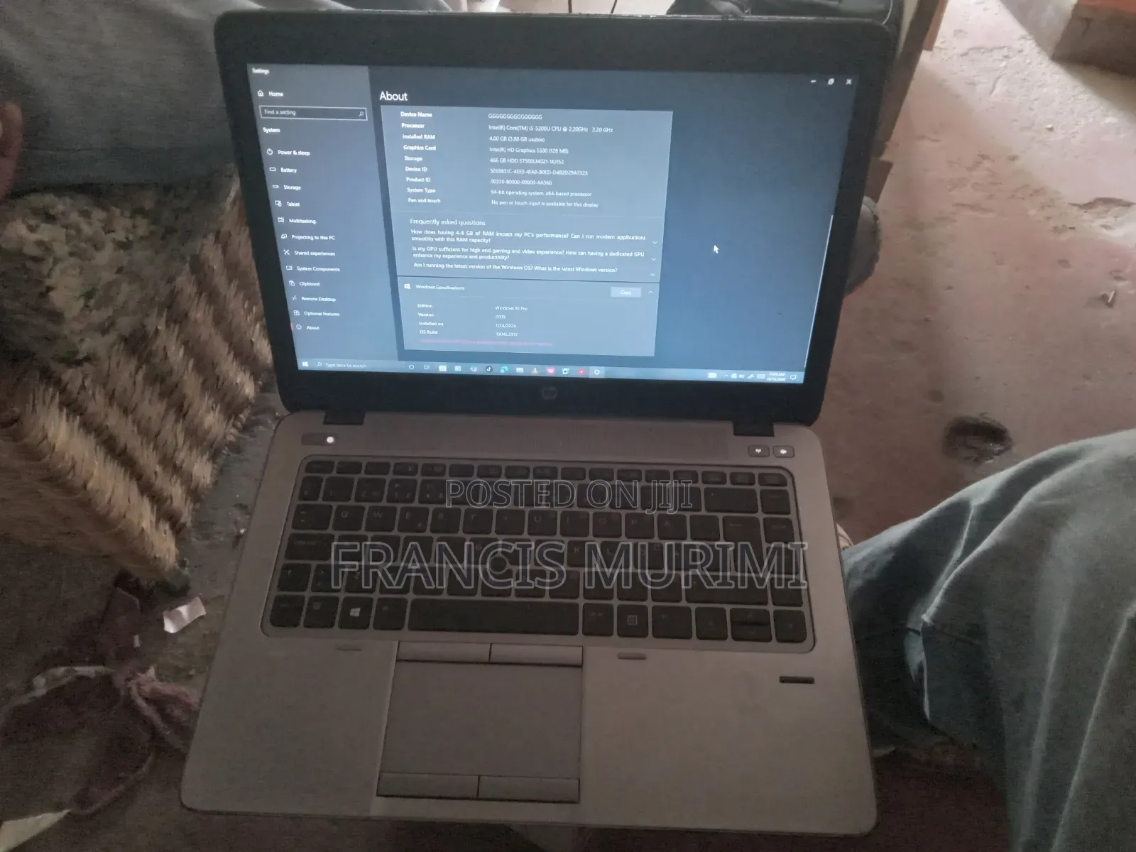 Laptop HP EliteBook 820 G3 4GB Intel Core i5 SSD 500GB