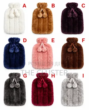 *Hot Water Bottles With Faux Fleece Cover