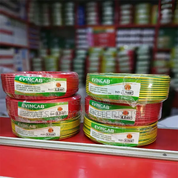 EVIN 6mm Copper-Coated Single-Core Wire for Electrical Installation