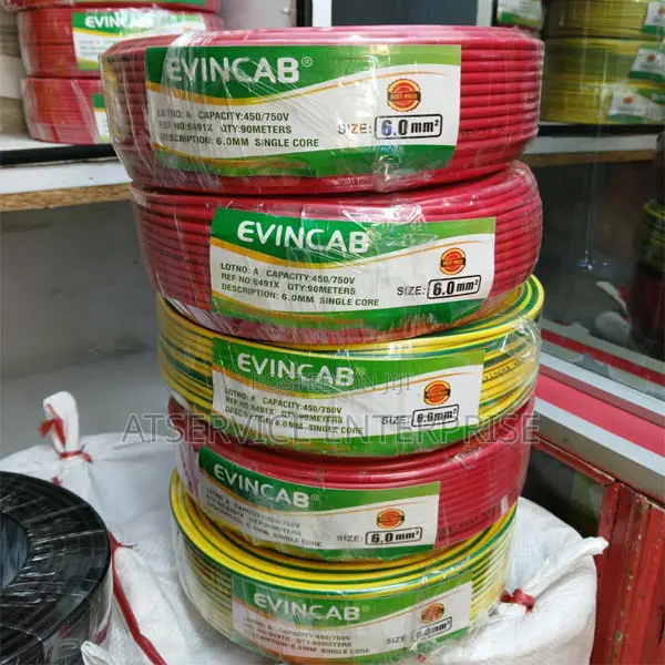 EVIN 6.0mm Single-Core Building Wiring Cable