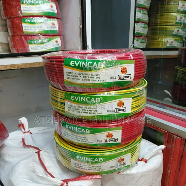 EVIN 6mm Electrical Wire for Domestic and Commercial Projects