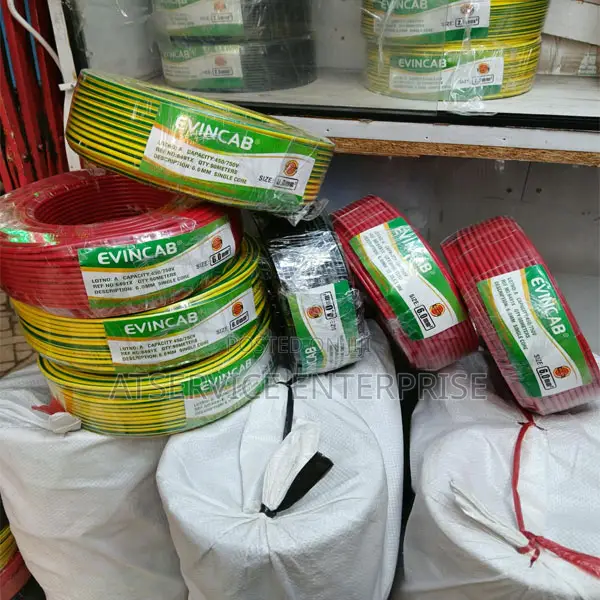 Insulated EVIN 6mm Single-Core Electrical Wire