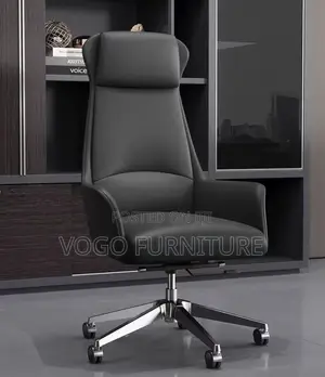 Office Chair; High Back Leather Executive Office Chair