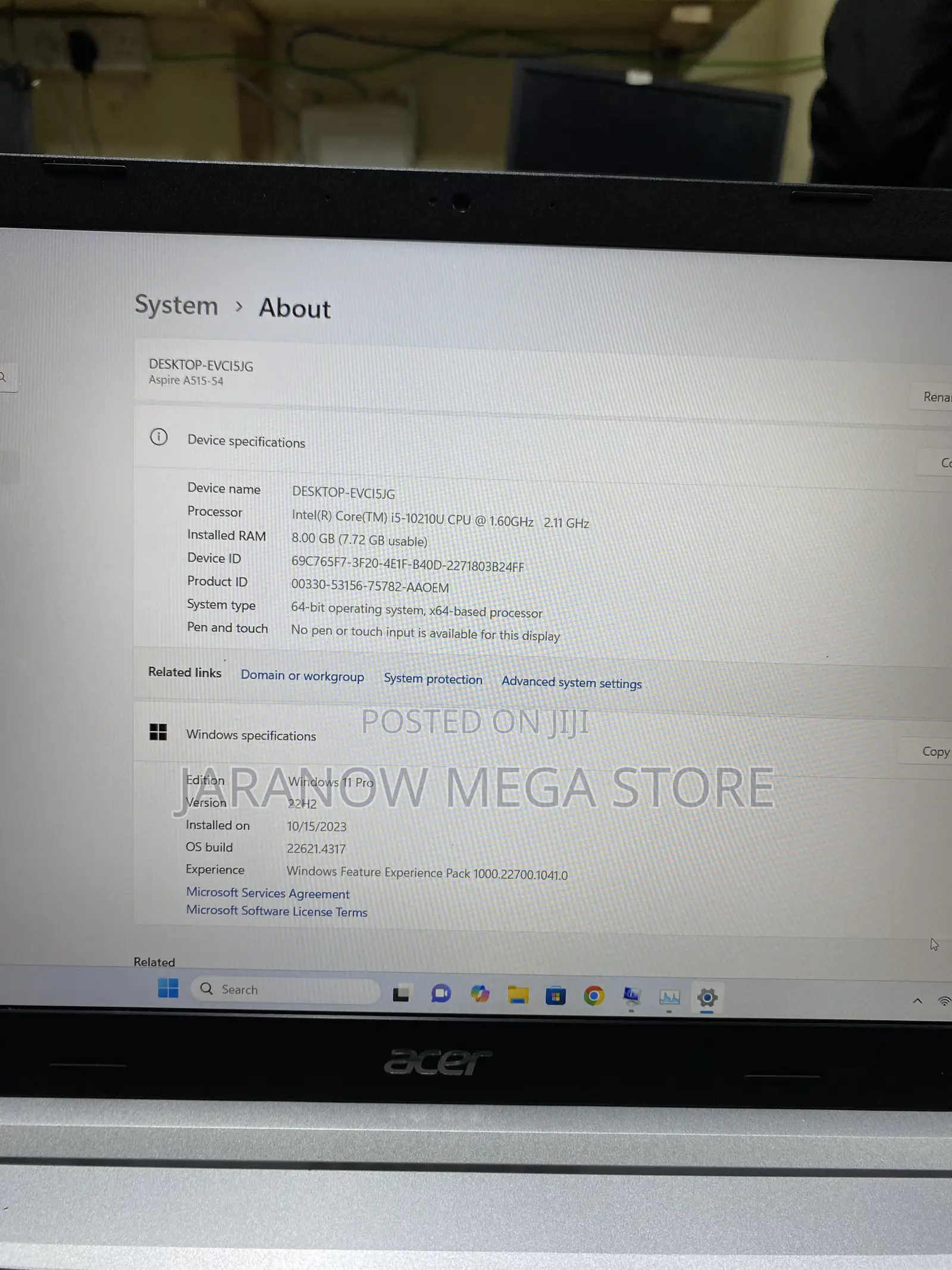 Laptop Acer Aspire A515 51 8GB Intel Core i5 SSD 256GB
