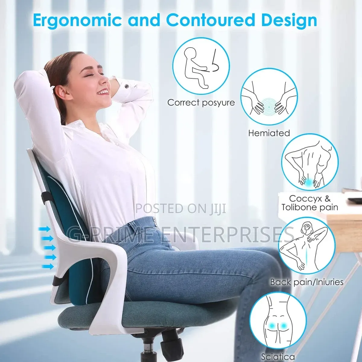 Lumbar Support Pillow for Office Chair