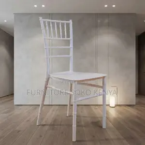 Home Chairs; High Backrest White Stackable Events Chair