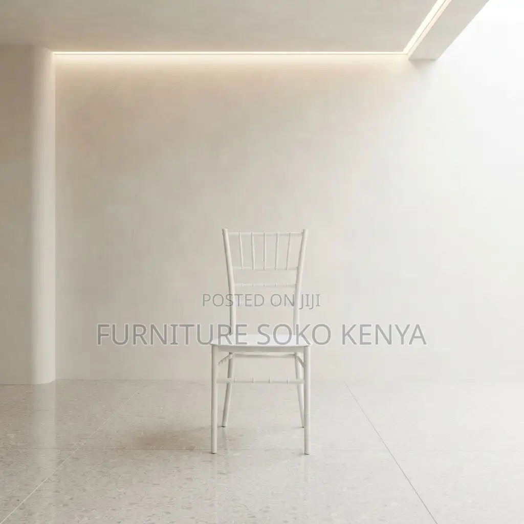 Home Chairs; High Backrest White Stackable Events Chair