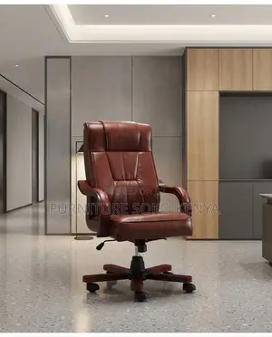 Office Chairs; Bliss Executive Brown Leather Chair