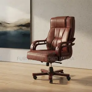 Office Chairs; Bliss Executive Brown Leather Chair