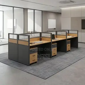 Office Workstation; 6-Seater Office Workstation Desk