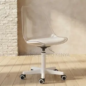Home Chairs; Ergonomic Adjustable Clear Dining Chair