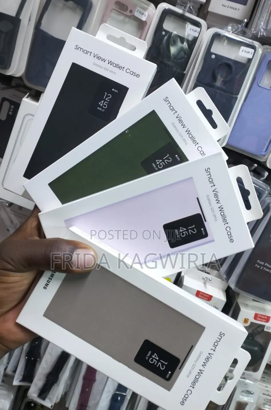 Samsung S23 Ultra Clear View Flip Cover With Sensor