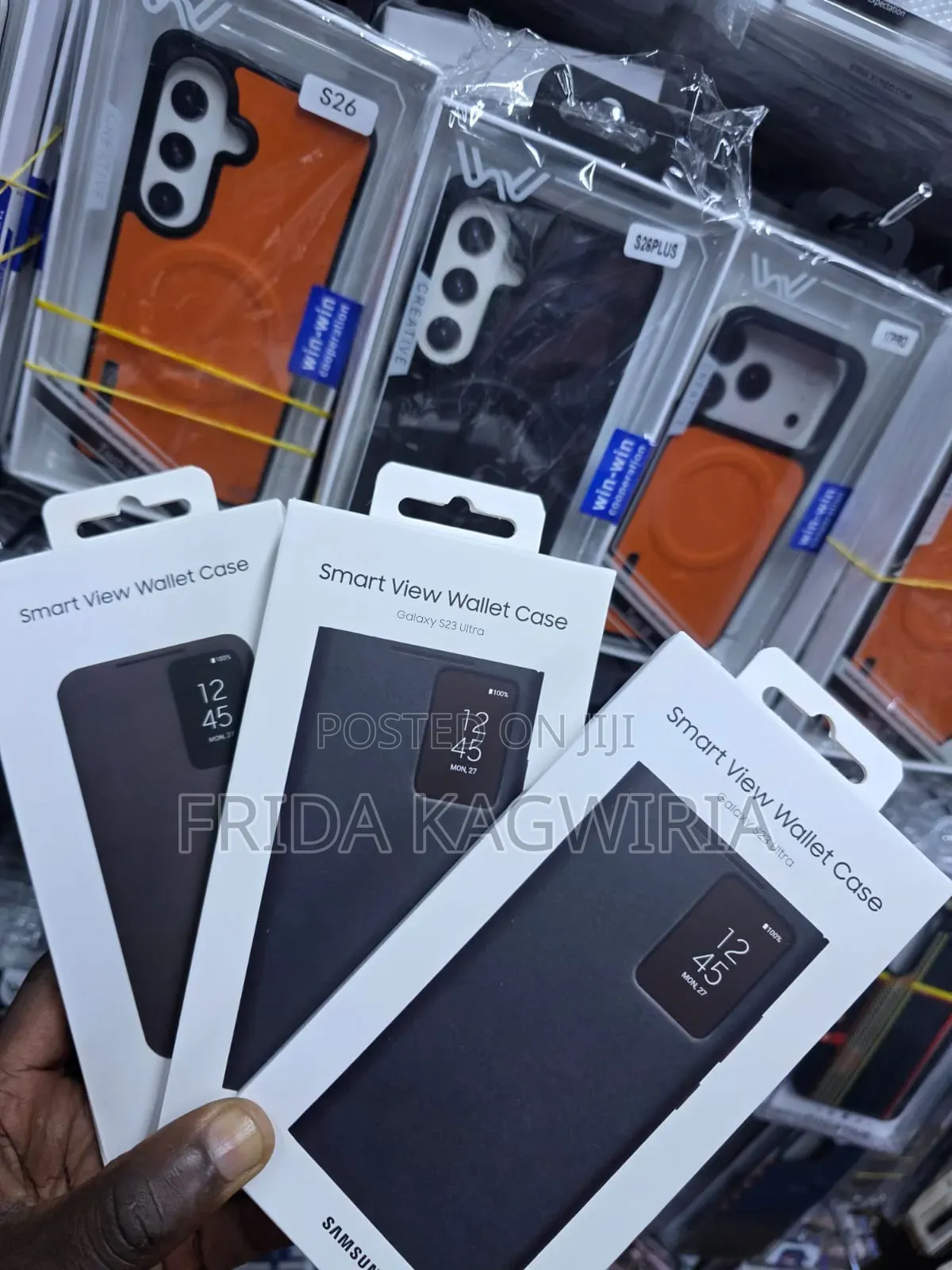 Samsung S23 Ultra Clear View Flip Cover With Sensor