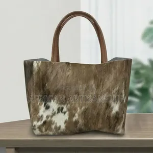 Woven Sisal and Hide Bags
