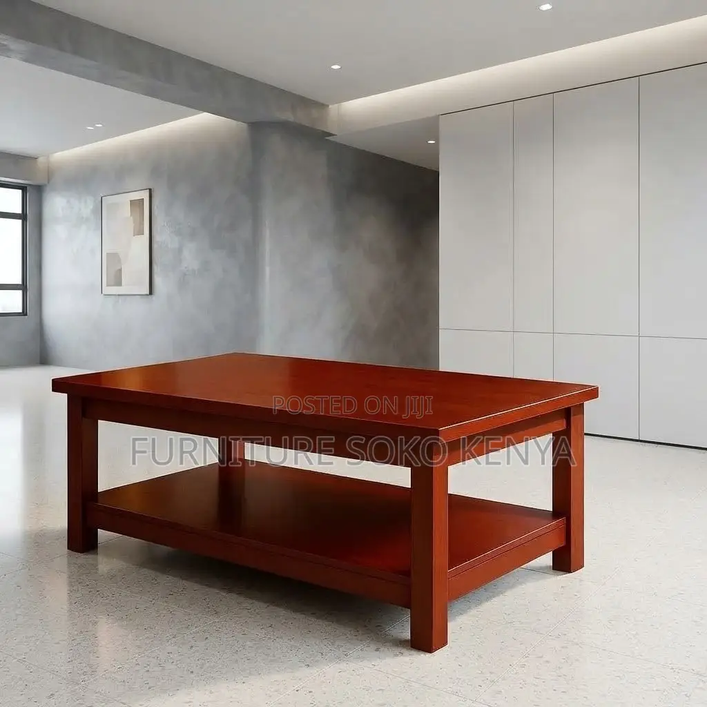 Coffee Table; Mahogany Home and Office Reception Coffee Table