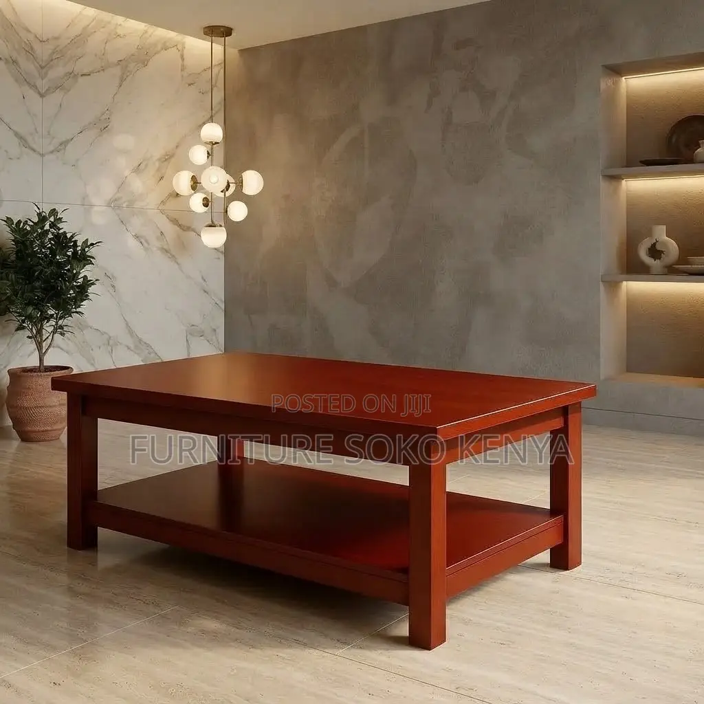 Coffee Table; Mahogany Home and Office Reception Coffee Table