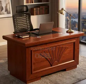 1.2M Classic Mahogany Executive Office Desk for Modern Workspaces