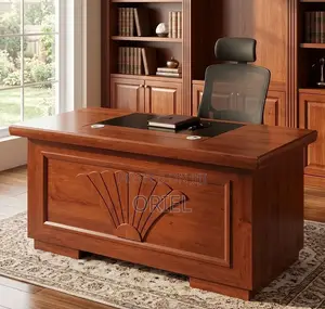 1.2M Classic Mahogany Executive Office Desk for Modern Workspaces