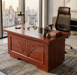 1.2M Classic Mahogany Executive Office Desk for Modern Workspaces