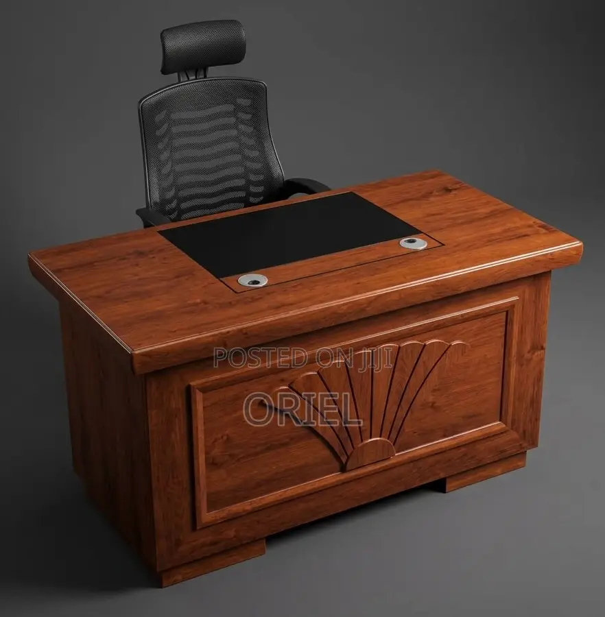 1.2M Classic Mahogany Executive Office Desk for Modern Workspaces