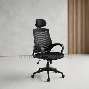Office Chairs; Fabric Modern Office Seat With Headrest