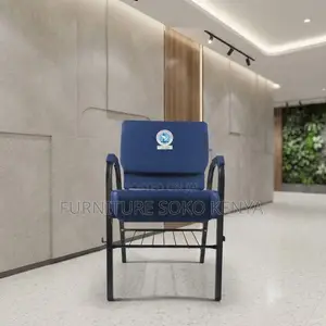 Office Chairs; Interlocking Fabric Church Armless Chair