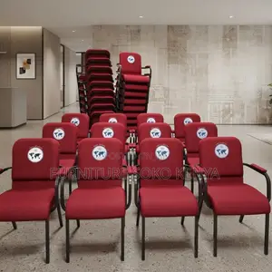 Office Chairs; Interlocking Fabric Church Armless Chair