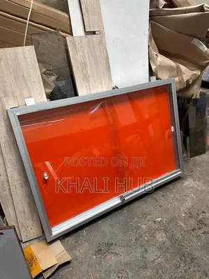 Noticeboard Office Glass Sliding Pin Board 4ft X 3ft