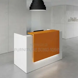 Reception Desk; 1600MM White Modern Front Reception Desk