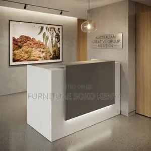 Reception Desk; 1600MM White Modern Front Reception Desk