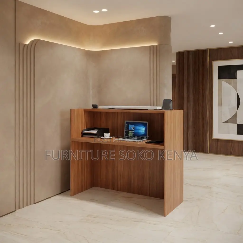 Reception Desk; 1600MM White Modern Front Reception Desk