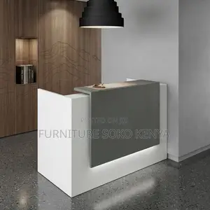 Reception Desk; 1600MM White Modern Front Reception Desk
