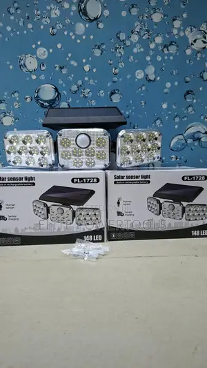 148 Leds Three Head Adjustable Solar Motion Sensor Light