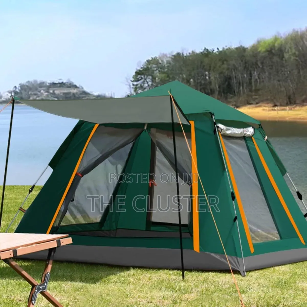2 Opening/2 Windows 240*240*240cm Camping Tent