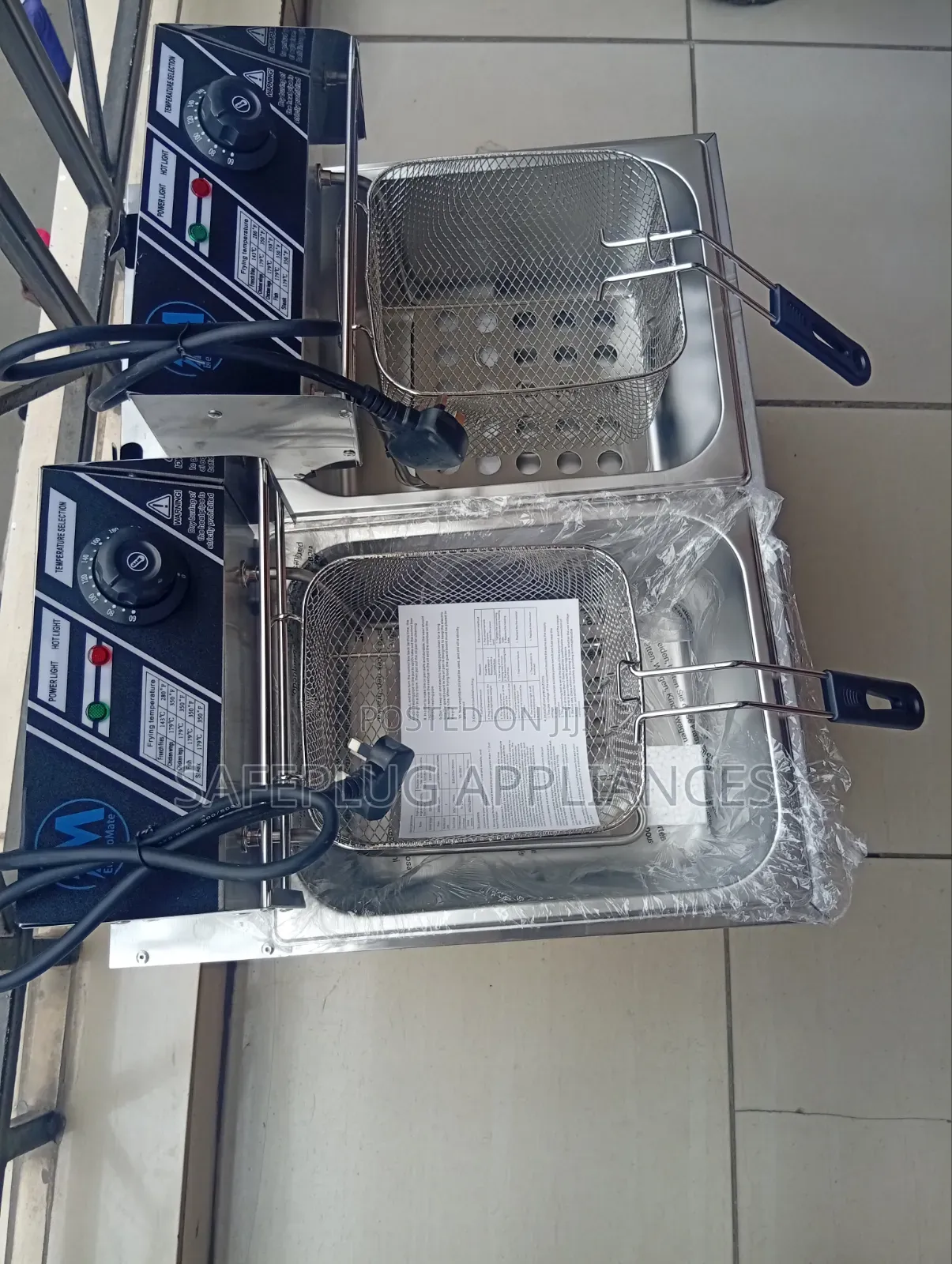 Electromate Double Fryer for Chips & Other Foods