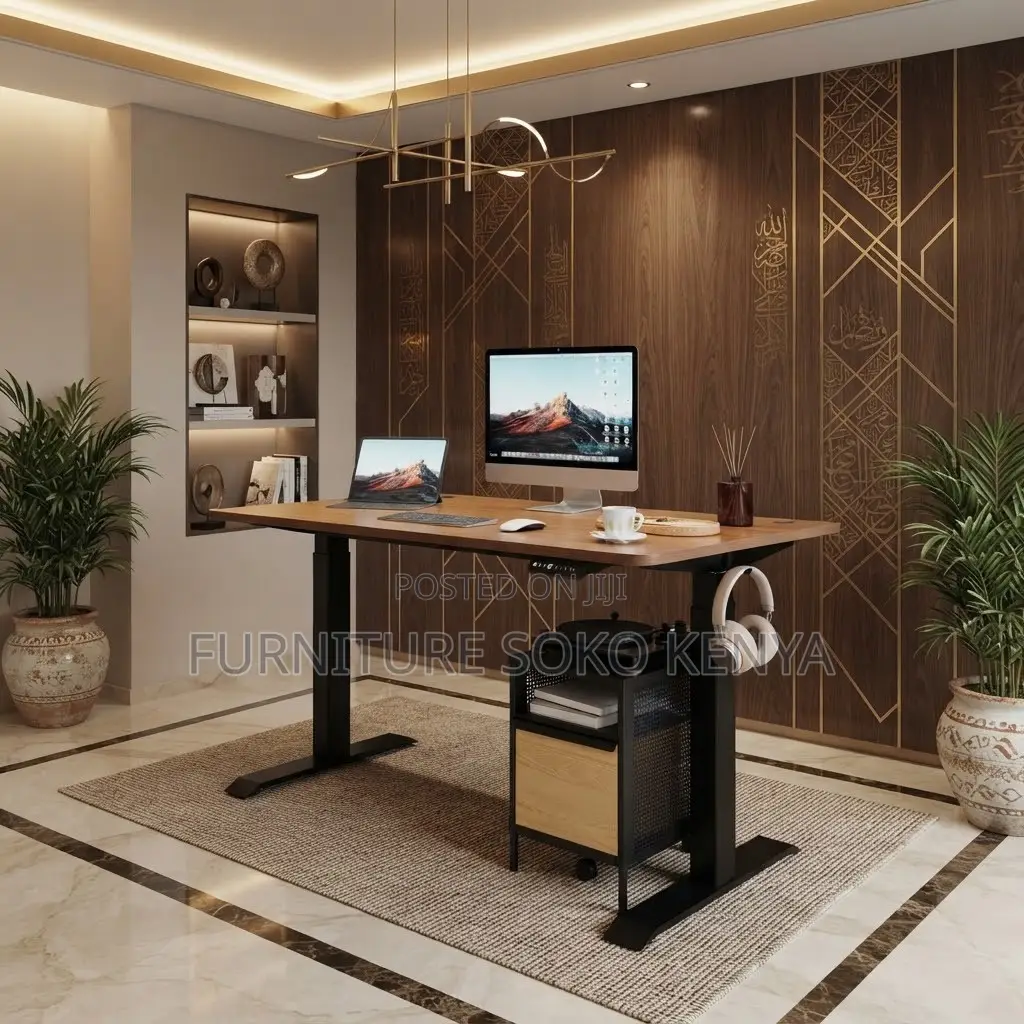 Office Desk; 1.8M Standing Motor Adjustable Electric Desk