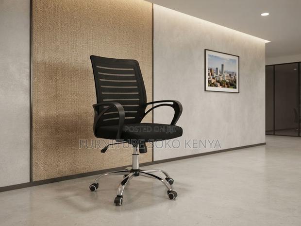 Office Chairs; Height Adjustable Strong Mesh Office Task Chair - thumbnail 2