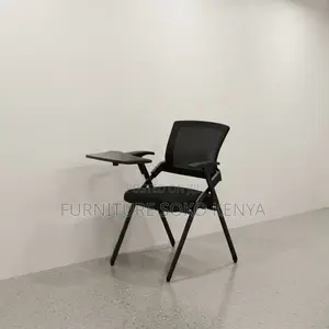 Office Chair; Foldable Mid Back Student's Study Chair-Wrting Pad