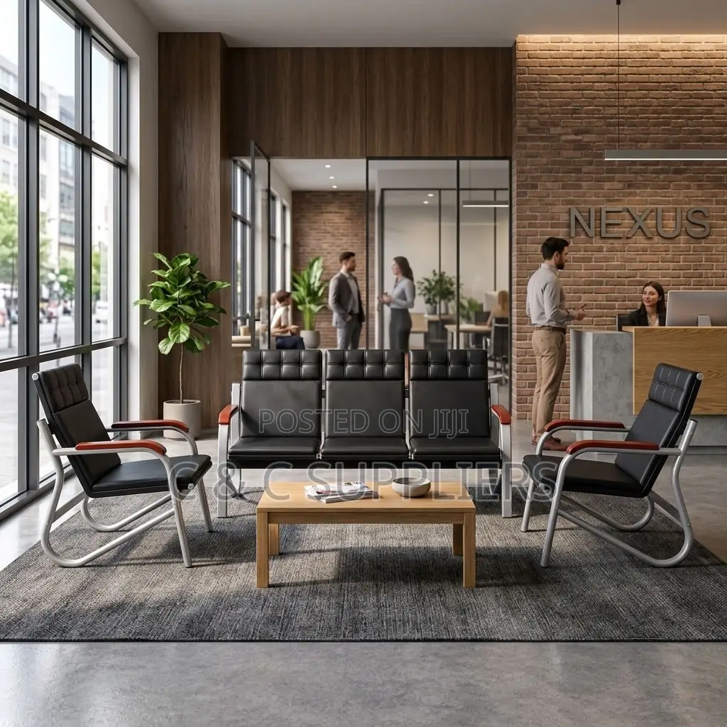 5-Seater Modern Waiting Sofa