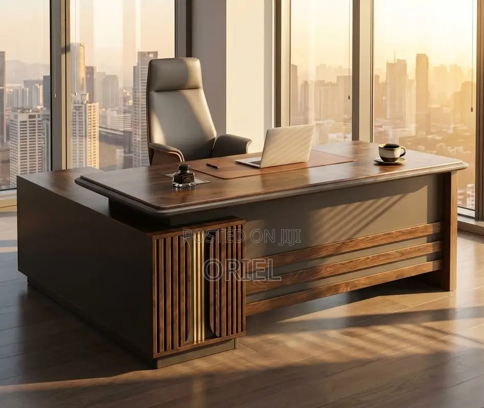 Large L-Shaped Executive Desk for Directors and Managers
