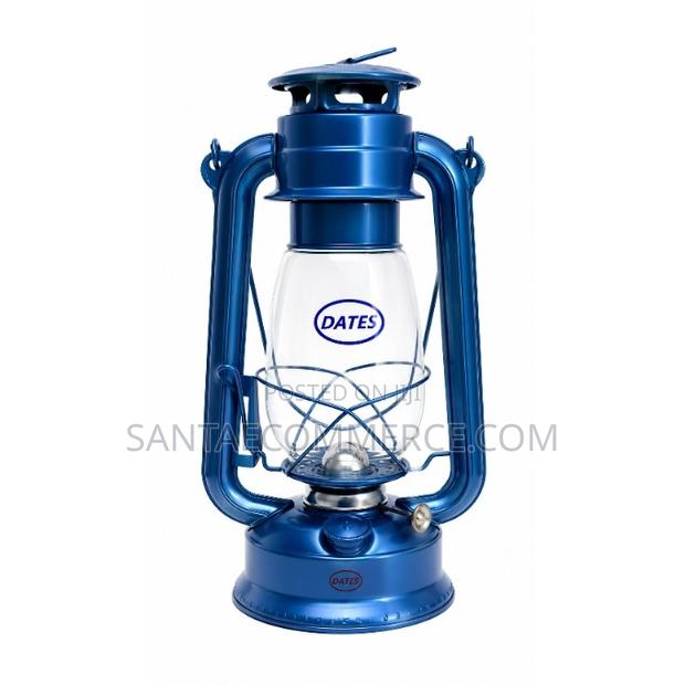 DATES Blue Hurricane Kerosene Lantern - main view