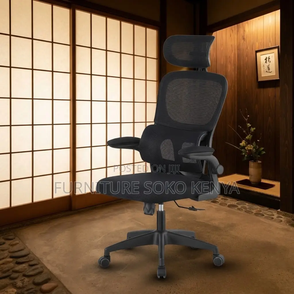 Office Chairs; Full Fabric Swivel Orthopedic Seat