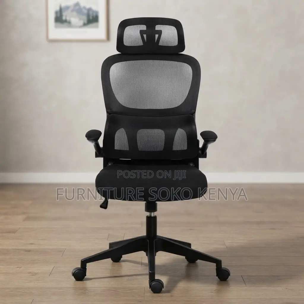 Office Chairs; Full Fabric Swivel Orthopedic Seat