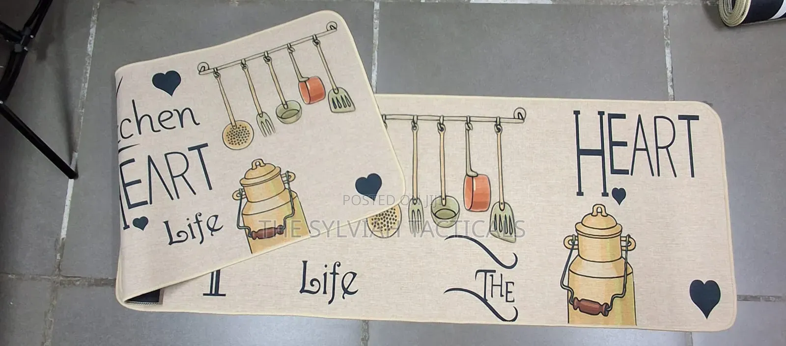 New Prints Kitchen Mat set of 2pcs
